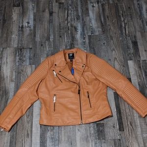 Brand‎ New RED FOX Ladies Vegan Fashion Biker Coat/Jacket